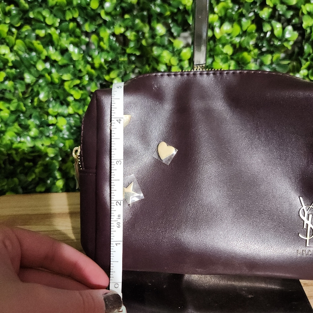 Yves Saint Laurent Beauté Dark Purple Pouch Clutch - Picture 11 of 12